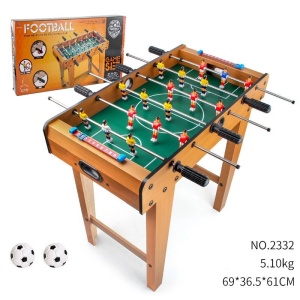 Masa de Fotbal cu Teren si 18 Jucatori Flippy, 6 Manere, cu Tablou pentru Scor, din Metal, Lemn si ABS, 69 x 36.5 x 61 cm, cu Picioruse, pentru copii/adulti - Img 2