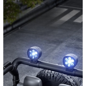 Mașină Electrică pentru Copii, Flippy, Off-Road, Conectare Bluetooth, telecomandă, Tracțiune Integrală, Lumina Intermitenta, Baterie 12V 7Ah, 120x63x68cm, Alb - Img 8