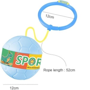 Minge pentru Sarit, Flippy, Tip Coarda Hula Hoop, Cerc 12 cm, Coarda 52 cm, Minge 12 x 11 cm, Functie Iluminat, 4-6 Ani, Plastic, Albastru - Img 3