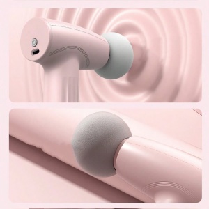 Mini Aparat de Masaj, Flippy, Tip Pistol, Incarcare USB Tip C, Portabil, Pentru Relaxare Musculara, Autonomie 120 Min, 3 Trepte de Viteza, Roz - Img 10