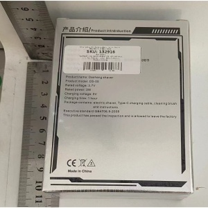 Mini Aparat de Ras Electric, Flippy, din ABS cu Fibra de Carbon, Portabil, Cap Rotativ Detasabil cu 2 Lame de Otel, Rezistent la Apa, Incarcare Type-C, Autonomie 45 min, Argintiu - Img 2
