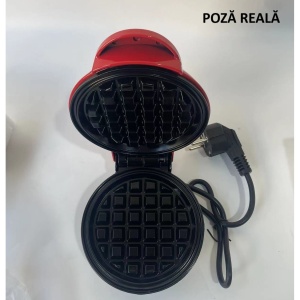 Mini Aparat de Vafe, Flippy, Multifunctional, Pentru Casa si Calatorii, Compact, Usor de Transportat si Depozitat, 18x14.5x9.3 cm, Rosu - Img 7