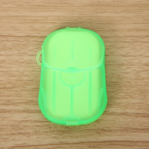 Mini Cutie de Sapun din Hartie, Flippy, de Unica Folosinta, Portabila, Potrivit pentru Calatorii, 20 buc, Verde - Img 2