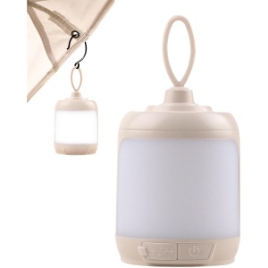 Mini Lampa LED de Camping, Flippy, pentru Aer Liber, Reincarcabila USB Type C, 3 Trepte de Lumina, Portabila, 13.8 x 6.5 cm, 5V, Alb - Img 3