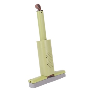 Mini Mop, Flippy, Pentru Uz Casnic, Sistem Autostoarcere, Portabil, Mop cu Burete, Rotire 180°,15 x 27.5 cm, Verde - Img 10