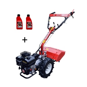 Motocultor Rotakt MF360, 6.5 CP, benzină + Freză de pământ TI360 + 2 x Ulei Rotakt SAE 15W-40 - Img 1