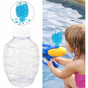 Munitie, Flippy, 20.000 Bile Gel pentru pistoale de jucarie Gel Blaster, Sticla Ananas 10.5x6.5 mm, Albastru - Img 4
