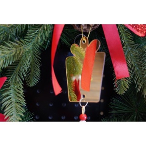 Ornament brad, Flippy, Cadou, Auriu, Lucios, 8*25CM, Acril, Interior/ Exterior - Img 9