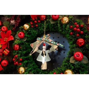 Ornament brad, Flippy, Clopotei, Auriu, Lucios, 14*26CM, Acril, Interior/ Exterior - Img 4