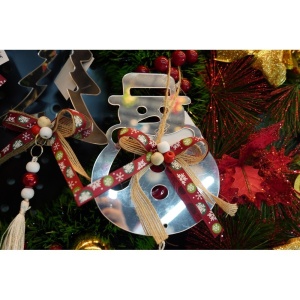 Ornament brad, Flippy, Om de zapada, Argintiu, Lucios, 14*26CM, Acril, Interior/ Exterior - Img 7