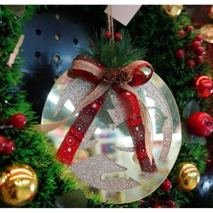 Ornament brad, Flippy, Pasare, Auriu, Lucios, 17*17CM, Acril, Interior/ Exterior - Img 15
