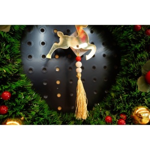 Ornament brad, Flippy, Ren, Auriu, Lucios, 10*25CM, Acril, Interior/ Exterior - Img 9