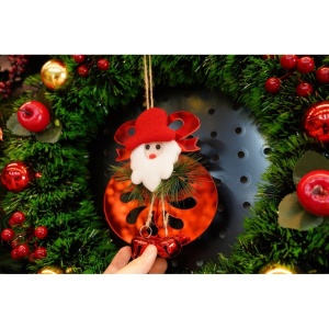 Ornament brad, Flippy, Rotund cu clopotei, Rosu, Lucios, 15*20CM, Acril, Interior/ Exterior - Img 7