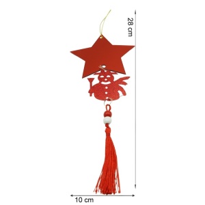 Ornament brad, Flippy, Stea, Om de zapada, Rosu, Lucios, 10*28CM, Acril, Interior/ Exterior - Img 9