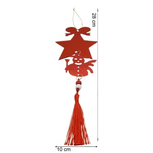 Ornament brad, Flippy, Stea, Om de zapada, Rosu, Lucios, 10*28CM, Acril, Interior/ Exterior - Img 11