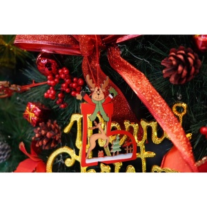 Ornament de brad cerb, Flippy, multicolor, lemn, 10 cm - Img 4