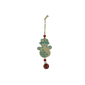 Ornament de brad om de zapada, Flippy, multicolor, lemn, 17 cm - Img 1
