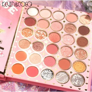 Paleta de Farduri Kevin&Coco, 72 culori, Stil Carte, 3 Straturi, Pudra Compacta, Clasic, Fara Sulfati, 14 x 14 cm, 90 g, multicolor - Img 2