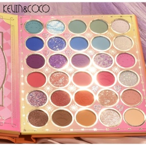 Paleta de Farduri Kevin&Coco, 72 culori, Stil Carte, 3 Straturi, Pudra Compacta, Clasic, Fara Sulfati, 14 x 14 cm, 80 g, multicolor - Img 2