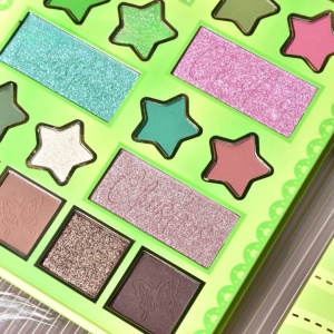Paleta de Machiaj, KEVIN&amp;COCO, 20 Culori Green Girl, Fard de Pleoape si Blush, Verde - Img 3