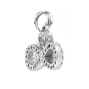Pandantiv Infinit cu Inima, Argint 925, 1.5 cm x 2 cm - Img 4