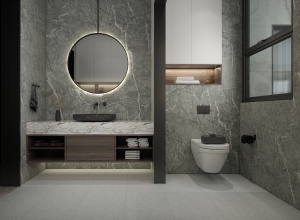 Panou decorativ SPC gri, 280x60x0,37 cm - Img 2