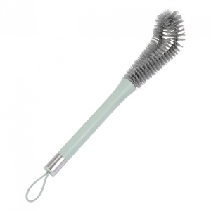 Perie de Curatat Pahare, Sticle, Biberoane, Flippy, cu Maner Lung, Uz Casnic, Silicon, Ergonomic, 3.9x5.4x38.5cm, Verde - Img 8