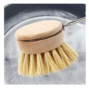 Perie de Curatat Vase si Alimente, Flippy, din Lemn de Fag cu Coada, 24 x 5.8 cm, Perie din Sisal, Crem - Img 4