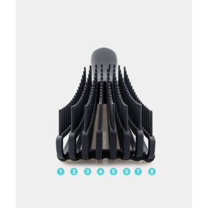 Perie Flexibila, Flippy, pentru Descurcat Par Cret/Umed si Uscat, 8 Brate Mobile, din TPE, 24.5 x 4.5 x 2 cm, Negru - Img 6