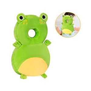 Perna tip Rucsac pentru Protectia Capului, Flippy, Tetiera tip Broscuta, pentru Bebelusi, 33x6x19 cm, 180 g, Verde - Img 2