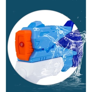 Pistol cu Apa pentru Copii, Rezervor, Pentru Piscina/Plaja, Flippy, 6ani+, 3 duze, Albastru, 300ML - Img 7
