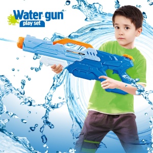 Pistol cu Apa pentru Copii, Rezervor, Pentru Piscina/Plaja, Flippy, 6ani+, Albastru, 1500ML - Img 5