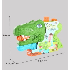 Pistol cu Apa pentru Copii, Rezervor, Pentru Piscina/Plaja, Flippy, 6ani+, Tiranozaur, 3 duze, Verde, 1440ML - Img 6