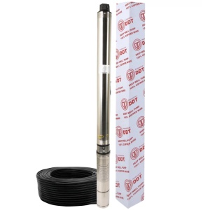Pompa submersibila de mare adancime, DDT 24 turbine 4SDM2-24, 2800 W, 200 m inaltime, 12 mc/h, 1.5" - Img 1