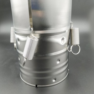 Presa din inox Flippy, pentru preparat sunca presata, cu capac, dimensiune reglabila in 3 trepte, 15 x 15 x 18 cm, argintiu - Img 3