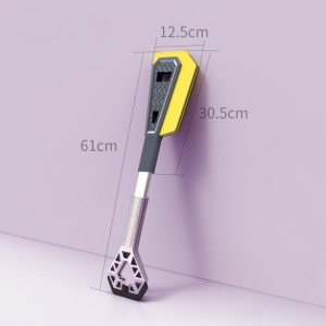Racleta Auto pentru Zapada cu Doua Capete, Flippy, Universala, Deszapezire Masina, cu Maner, Ergonomica, Detasabila, pentru Geamuri si Caroserie, Usor de Utilizat, 61x12.5 cm, Mov - Img 12