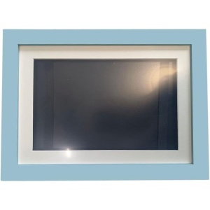 Rama Foto Flippy, cu Magnet, din Lemn, cu Spatiu Pentru Depozitare, Pentru Desene si Picturi A4, Sticla Securizata, Rama MDF, 21x30 cm, Albastru - Img 9