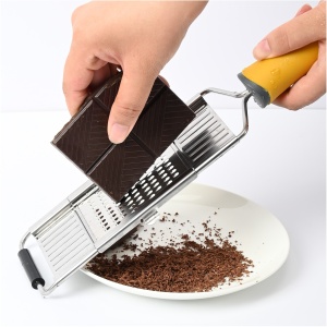 Razatoare multifunctionala Flippy, Inox, 4 tipuri de lame, usor de manevrat, maner din ABS ergonomic,33 x 8.6 cm, periuta curatare inclusa, Lame interschimbabile, Argintiu - Img 6