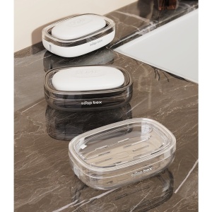 Savoniera, Flippy, Pentru Blat, PET, Scurgere Optima, Gri Transparent - Img 3