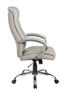 Scaun de birou directorial US91 Volance, gri, 65x71x105-115 cm - Img 4