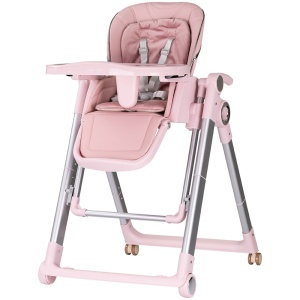 Scaun de masa Chipolino Super Chef 2 in 1 pink marshmallow - Img 1