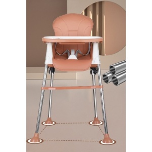 Scaun de Masa Pliabil 3in1, Flippy, Reglabil, Multifunctional, 3 Pozitii, Masuta si Husa Detasabile, Roti, Centura de Siguranta, Ajustare Inaltime, Maro - Img 5