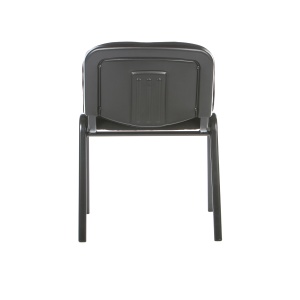Scaun vizitator cu masa rabatabila, negru, 53x40x76 cm - Img 4
