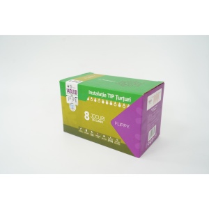 Sectiune Instalatie de Craciun Flippy® Tip Turturi, Flash 5 m, 143 LED-uri, Interconectabila, Fir Transparent, RB-RG, Atentie! nu contine alimentator - Img 2