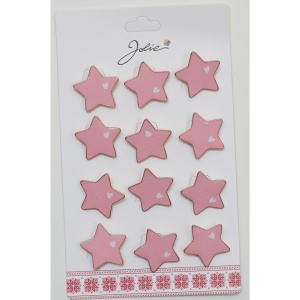 Set 12 Brose Martisor pentru Copii Stea cu Inima