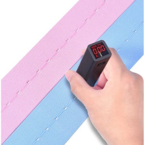 Set 2 Centuri de Monitorizare a Ritmului Cardiac Fetal, Flippy, Material Moale si Elastic, 6 x 130 cm, Albastru/Roz - Img 6