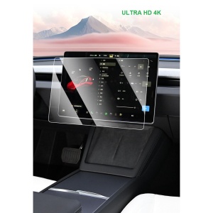 Set 2 Folii de Sticla Securizata, Flippy, Compatibila cu Tesla Model 3 / Tesla Model Y, Ecran Frontal si Spate, 4K Ultra HD, Anti-amprenta, 2.5D, Transparent - Img 10