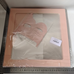 Set 4 Cutii pentru Baloane, Flippy, Model Scris Baby, Tematica Iubire, Cuburi Decorative din Plastic, Accesorii pentru Petrecere, 30 x30 cm, Transparente Contur Roz - Img 8