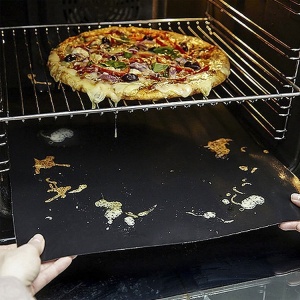 Set 4 Folii Antiaderente din Teflon, Flippy, Multifunctionale, Rezistente la Apa si Temperaturi Ridicate, pentru Gratar, Cuptor, BBQ Grill, 40x33 cm, Negru - Img 8