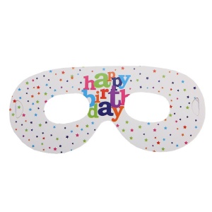 Set 6 Masti Tematice, Flippy, Colectia Happy Birthday, 16 x 6.5 cm, din Carton, Multicolor - Img 1